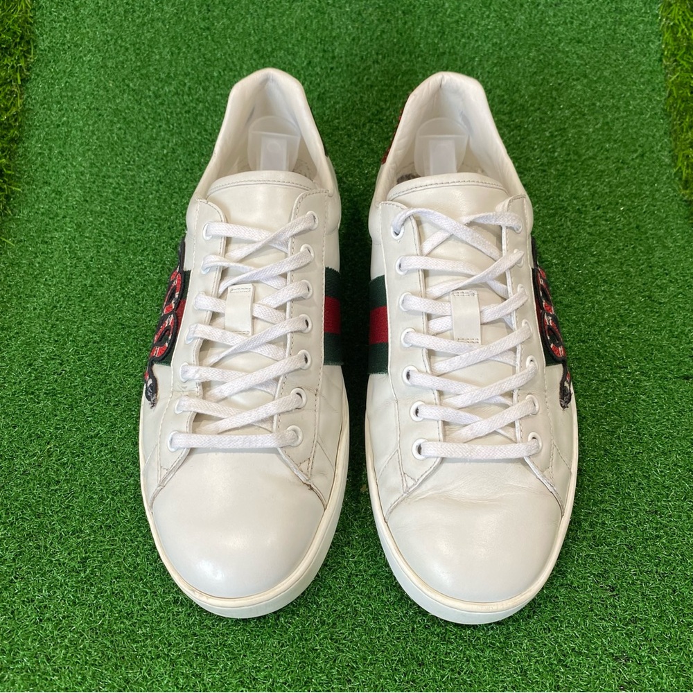 Gucci Men's Ace Embroidered 'Snake' Sz 10.5
๐๐ no shoe insoles๐๐ - Picture 4 of 12